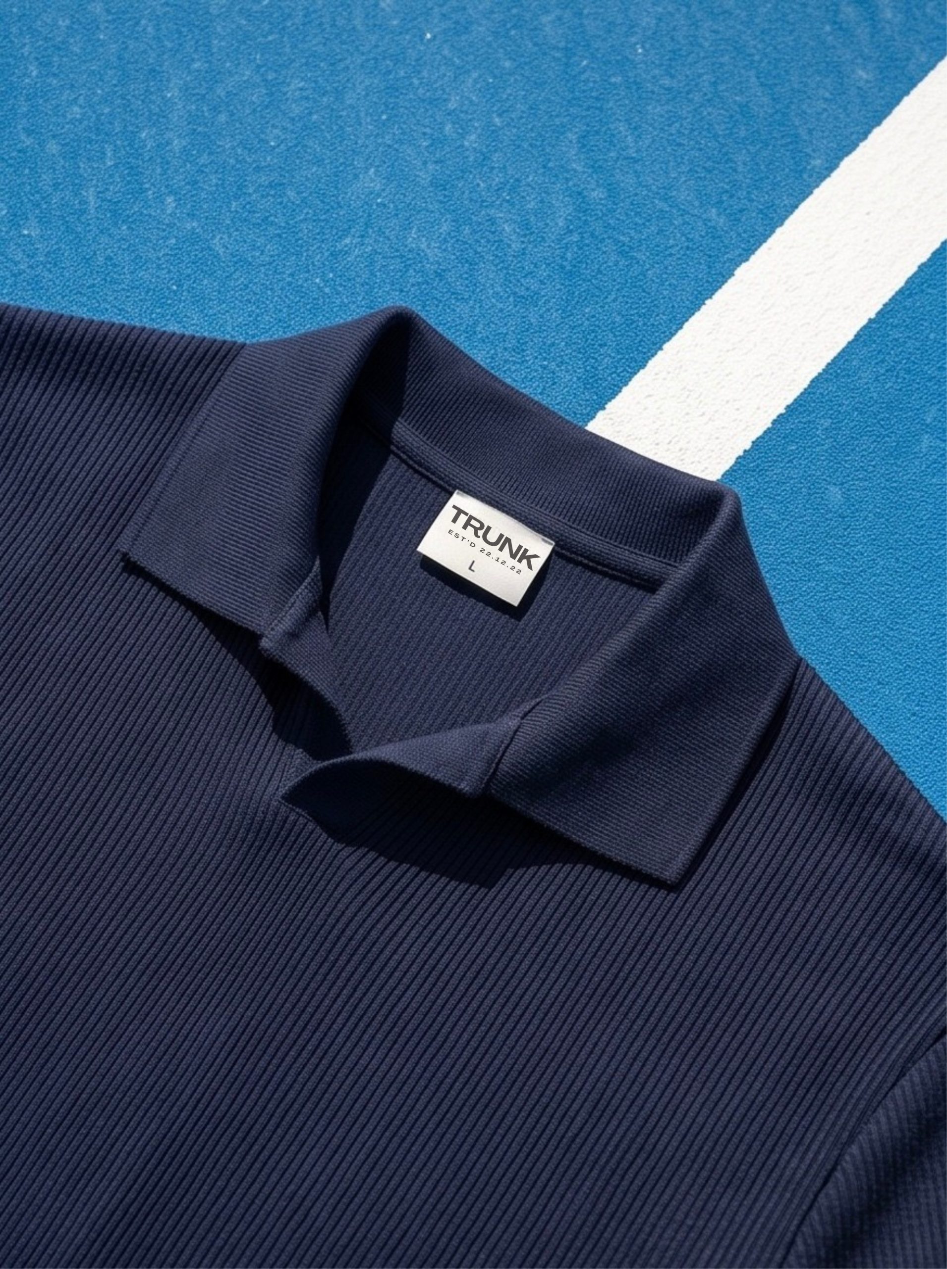 Navy Blue Polo T-Shirt - Image 5
